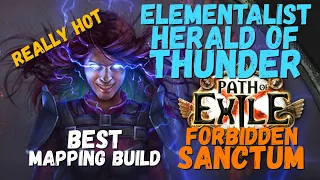 POE 3.20, 3.21 Elementalist Herald of Thunder Build, Extremely Good For Fast Mapping