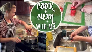 COOK AND CLEAN WITH ME! | CLEANING MOTIVATION | EASY MEAL IDEAS