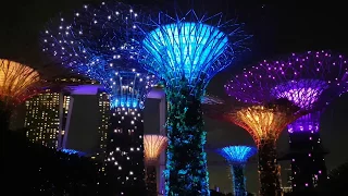 Garden Rhapsody Light Show at Gardens by the Bay Singapore 2018 Full HD