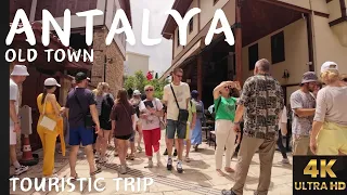 [4K] Antalya Kaleiçi (Old Town) | Walk tour 🔥|Turkey | Hotels & Tourism (60FPS) Turkei🇹🇷