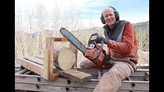 DIY Chainsaw Log Cutting Jig