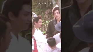 Luo YunXi & Chen FeiYu being playful as Mo Ran & Chu Wanning (HYX BTS)