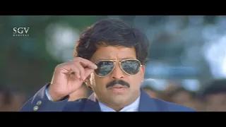 Dr.Vishnuvardhan Best Argument with Senior Officer | Hello Daddy Kannada Movie Ultimate Scenes
