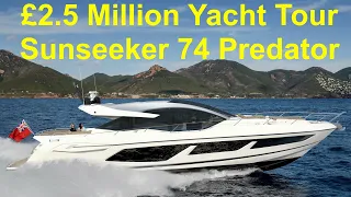 £2.5 Million Yacht Tour : Sunseeker 74 Predator