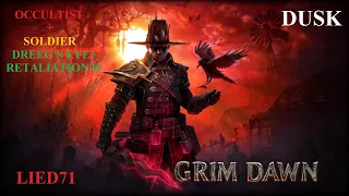 Grim Dawn Dusk #10. Дриг с ответкой, забег в песках до Престола Троих на встречу с Жутким Солнцем.