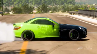 Gymkhana with Mercedes SLK 55 AMG in Forza Horizon 5 | Logitech G920