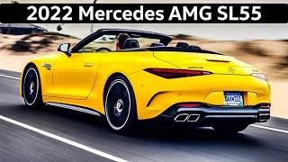 2022 Mercedes AMG SL55 in Yellow Sun Color