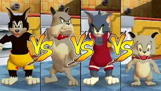 Tom and Jerry in War of the Whiskers Butch Vs Tom Vs Tyke Vs Spike (Master Difficulty)