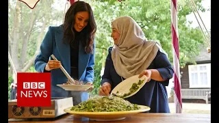 Meghan Markle praises women at Grenfell cookbook launch - BBC News