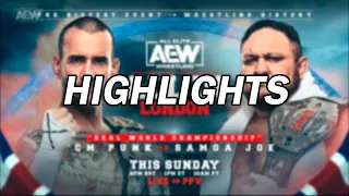 CM Punk vs. Samoa Joe | ALL IN 2023 | Highlights |