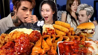 Influencer got BANNED FOR 630 YEARS for live streaming their proposal! Korean Fried Chicken Mukbang