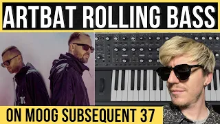 ARTBAT rolling (analog) bass lines on Moog Subsequent 37