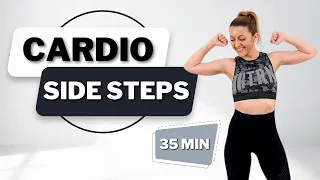 🔥35 Min SIDE STEPS CARDIO🔥LOW IMPACT CARDIO for WEIGHT LOSS🔥KNEE FRIENDLY🔥NO JUMPING🔥FULL BODY BURN🔥