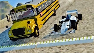 BeamNG Drive SPIKE STRIP HIGH SPEED CRASHES #82