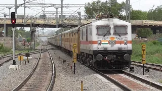 Arrival and Departure | WAP 7 with Empty rake | Indian Railways