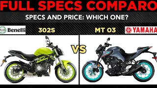 2022 Benelli 302S vs Yamaha MT 03 | Price and Full Specs Comparo 🔥