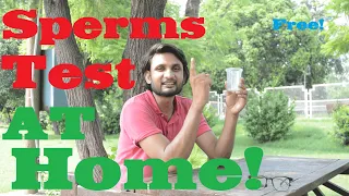 sperms test at home || Test for male fertility || Semen analysis || Sperms count || Men Power