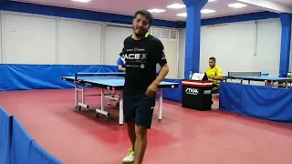 Tania Zeng vs Andrés Carlier. Apuesta por una Hamburguesa. 😁🤭🤣 #tabletennis