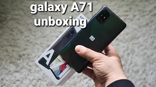 galaxy A71 unboxing and setup with tests