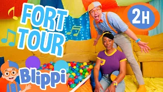 Blippi & Meekah's Epic Fort Grand Tour 🏰 Blippi | Educational Kids Videos | After School Club
