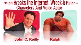Ralph Breaks the Internet: Wreck- It Ralph 2 Characters And Voice Actors