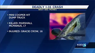 Iowa State Patrol: Urbandale teen killed in I-35 crash