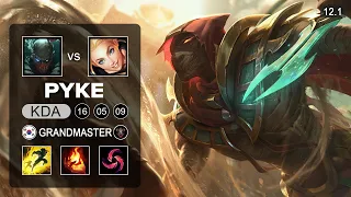 Pyke Support vs Lux - KR Grandmaster - Season 12 Patch 12.1