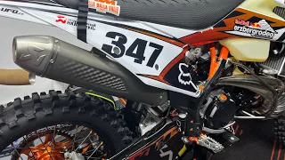 Akrapovič "SLIP-ON LINE" vs Originál & KTM EXC 300 TPI