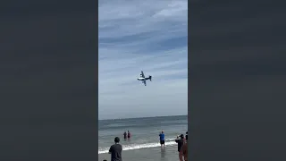 Blue Angels C-130 100 feet flyover Jacksonville beach