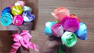 How to make  flower Bouquet || Beautiful Flower Bouquet|| DIY paper Flower Bouquet