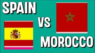 SPAIN VS MOROCCO FULL MATCH ll FIFA WORLD CUP 2022 IN PES EFOOTBALL