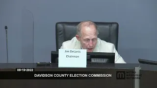 08/19/22 Davidson County Election Commission