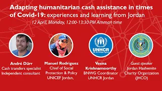Adapting humanitarian cash assistance in times of Covid-19 – experiences and learning from Jordan