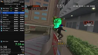 Tony Hawk's Underground Any% Beginner Speedrun in 33:16