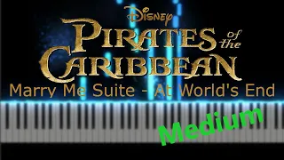 Marry Me Suite - At World's End Piano Medium - Pirates of the Caribbean + Download