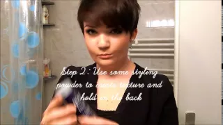 How I style my pixie - daily routine