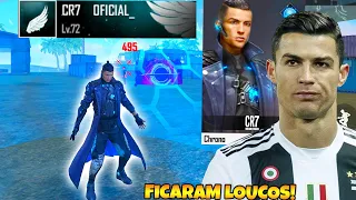 FINGI SER O CRISTIANO RONALDO COM O NOVO PERSONAGEM E BANNER ANGELICAL! FREE FIRE