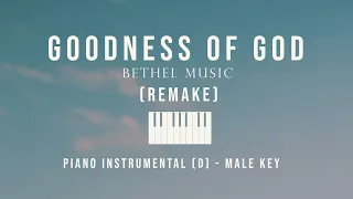 Goodness of God - (Remake) Bb Male Key Piano Instrumental Cover by GershonRebong