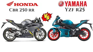 CBR 250 RR VS YZF R25 | Comparison | Mileage | Top Speed | Price | Bike Informer |