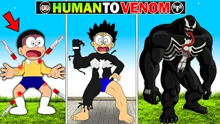 Upgrading Nobita into Venom In GTA V😱|| Funny Game GTA V🤣|| Shinchan and Nobita Game