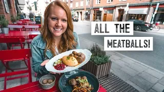 Swedish Food - Stockholm’s Best SWEDISH MEATBALLS! + Underground Medieval Museum