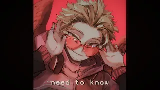 need to know | hawks edit