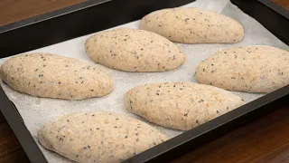 Whole wheat grain bread, delicious and healthy! 6-minute bread recipe!