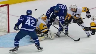 Nikita Zaitsev 1st NHL Goal! 12/17/2016 (Pittsburgh Penguins vs  Toronto Maple Leafs)