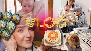 VLOG 5 МЕСЯЦЕВ СЫНОЧКУ, Прикорм 😻 Красивый  ухоженный ПЕС, Мой Повседневный ВЕСЕННИЙ Макияж