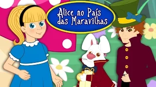 Alice No País Das Maravilhas - Historia completa - Desenho animado infantil com Os Amiguinhos