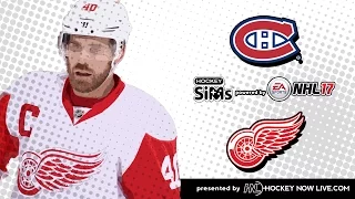 Canadiens vs Red Wings (NHL 17 Hockey Sims)