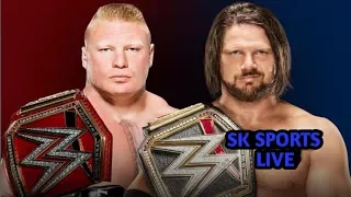 WWE Survivor Series: WWE Champion AJ Styles Vs. WWE Universal Champion Brock Lesnar