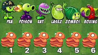 Every Plants With 1 Plant Food vs 8 Octopus Item - Who Will Win? - PvZ2 Challenge