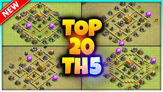 TOP 20 Town Hall 5 Base Link | New BEST TH5 (Hybrid/War/Trophy/Farming) Bases | Clash Of Clans